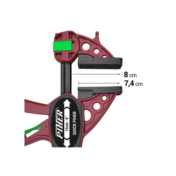 SARGENTO QUICK PIHER 15cm EXTRA REF. 52615 - Imagen 2