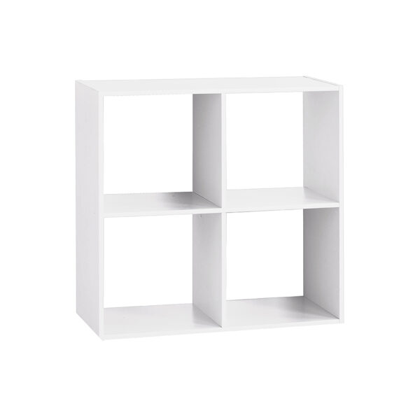 ESTANTERIA MADERA COLOR BLANCO PARA 4 CAJAS ORGANIZADORAS 67.6x32x67.6cm ASTIGARRAGA