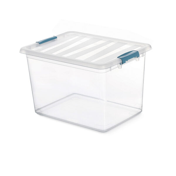 CAJA KATLA TRANSPARENTE 20L CON  ASAS ERGONOMICAS 39x29x25,5cm