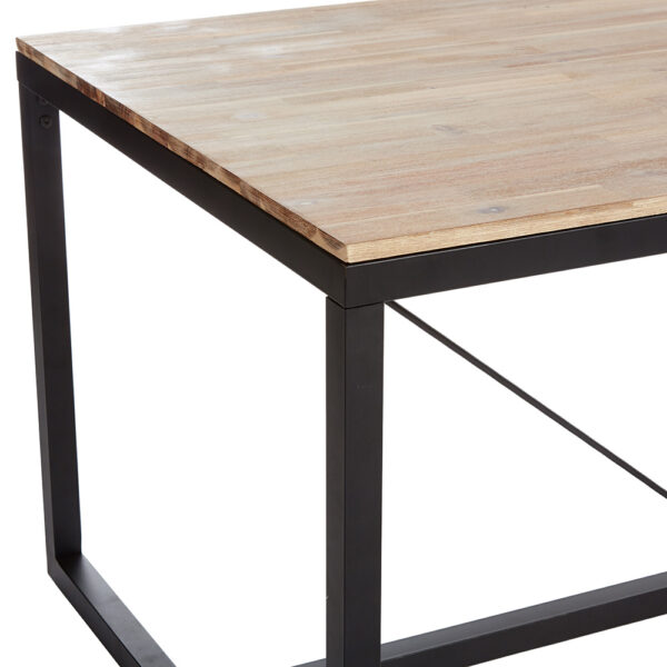 MESA DE COMEDOR MADERA NATURAL ACACIA MODELO EDENA 180x90x75cm - Imagen 3