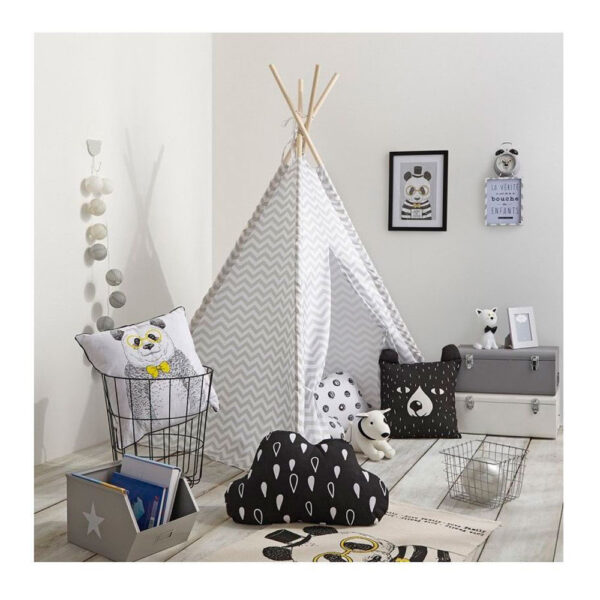 TIPI GRIS CON FUNDA DE ALMACENAJE 160x120x120cm - Imagen 2