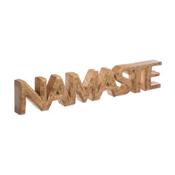 'NAMASTE' DECORATIVO MADERA DE MANGO 54x3,5x10cm