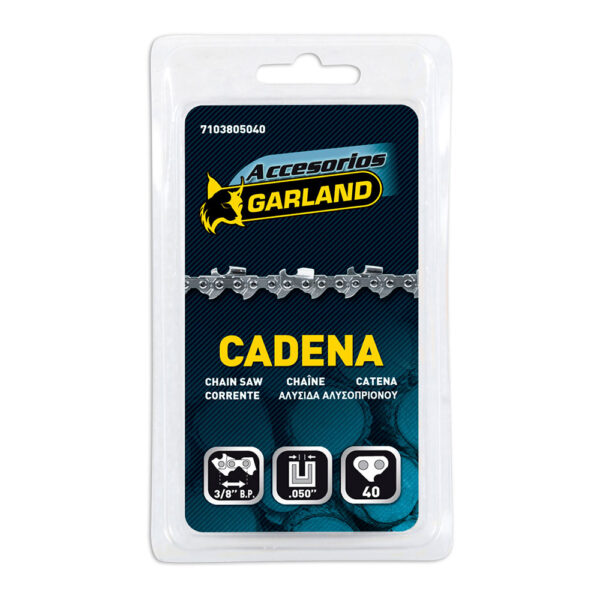 CADENA DE MOTOSIERRA PARA ESPADA DE 10" (25cm) 3/8 b.p 10" 40 E 7103805040 GARLAND