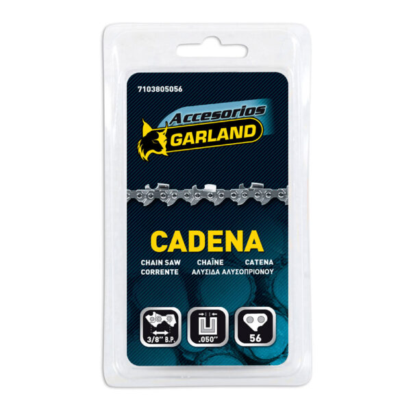 CADENA DE MOTOSIERRA PARA ESPADA DE 16" (40cm) 3/8 b.p 16" 56 E  7103805056 GARLAND