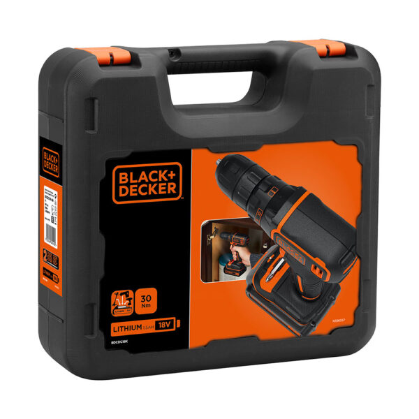 TALADRO ATORNILLADOR 18V BDCDC18K-QW BLACK+DECKER - Imagen 2