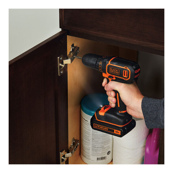 TALADRO ATORNILLADOR 18V BDCDC18K-QW BLACK+DECKER - Imagen 3