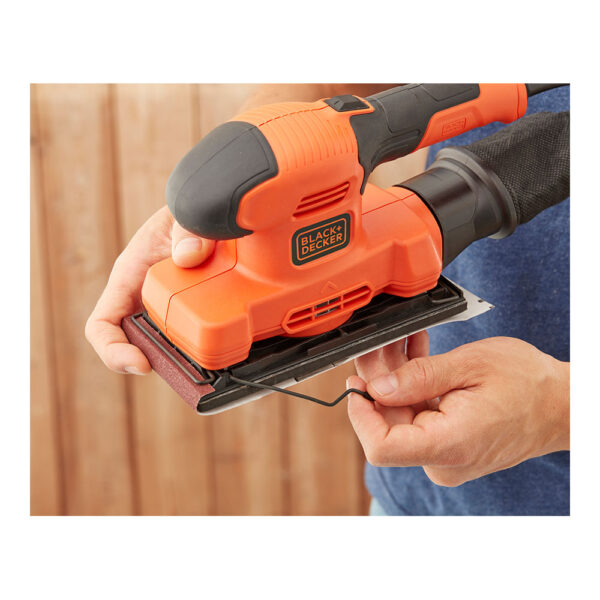 LIJADORA ORBITAL 150W DE 1/3 BEW220-QS BLACK+DECKER - Imagen 3