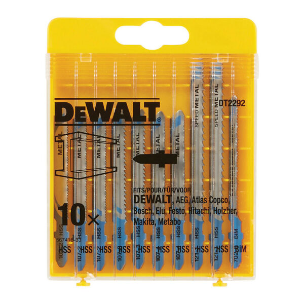 SET DE 10 HOJAS DE SIERRA DE CALAR PARA METAL DT2292-QZ DEWALT