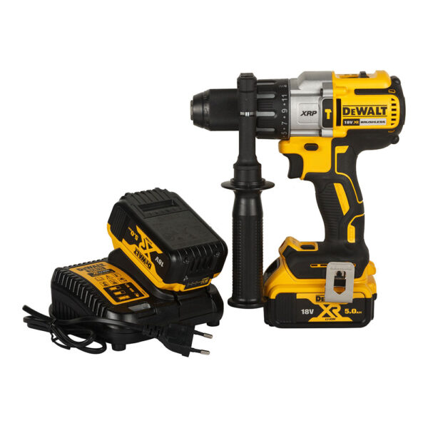 TALADRO PERCUTOR SIN ESCOBILLAS XR 18V XRP 13mm 95Nm CON 2 BATERÍAS Li-Ion 5AH Y MALETÍN TSTAK DCD996P2-QW DEWALT - Imagen 3