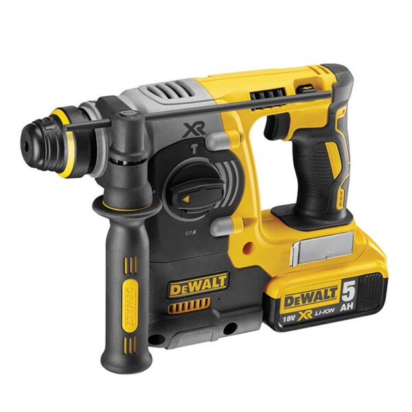 MARTILLO ELECTRONEUMÁTICO SIN ESCOBILLAS  XR 18V SDS PLUS® 2,1J CON 2 BATERÍAS LI-ION 5AH CON MALETÍN TSTAK II   DCH273P2T-QW DEWALT - Imagen 2