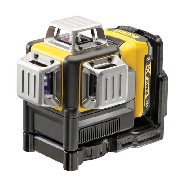 NIVEL LÁSER AUTONIVELANTE VERDE DE 3 LÍNEAS 360° XR 12V CON BATERÍA LI-ION 2AH DCE089D1G-QW DEWALT - Imagen 3