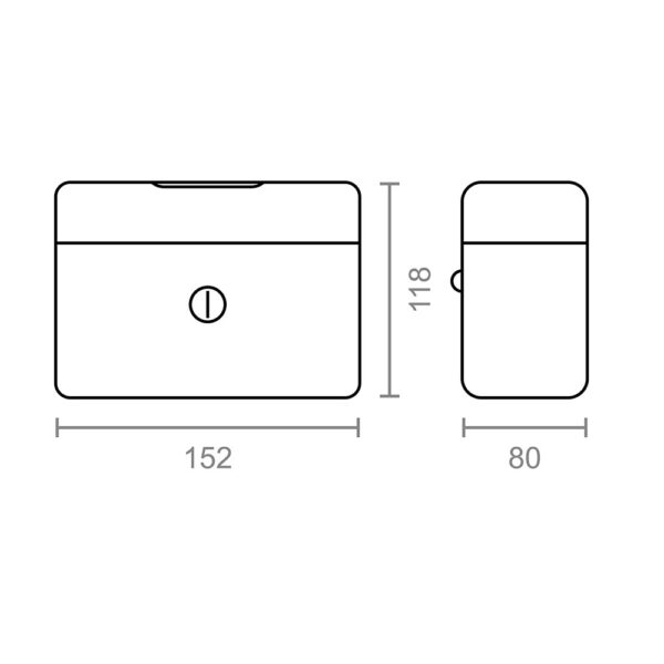 CAJA DE CAUDALES CFC09 152x118x80mm AZUL M13391 MICEL - Imagen 3