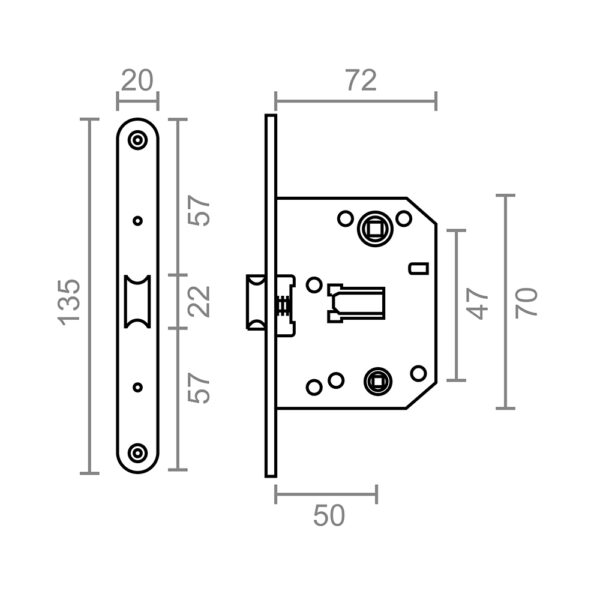 BLISTER PICAPORTE CONDENA C/R PCT01 47mm LTD MICEL - Imagen 2