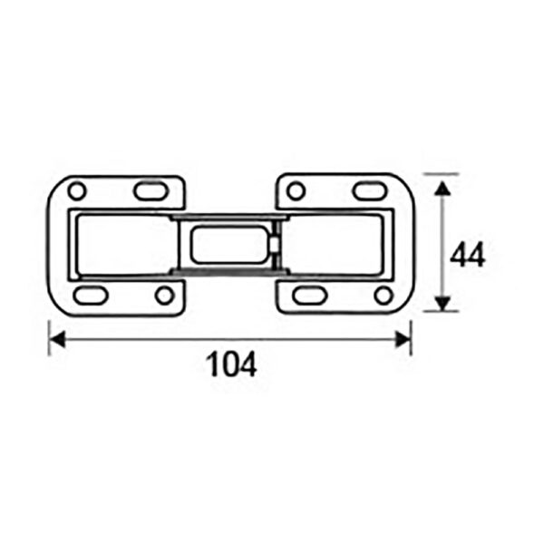 BLISTER BISAGRA CAZOLETA SOBREPONER BC10 ZN EDM - Imagen 3