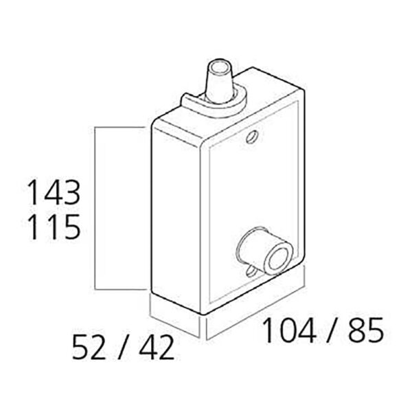 TORNO EXTERIOR PARA 80 KG BLANCO - Imagen 2