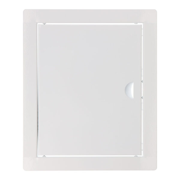 TAPA DE REGISTRO RECTANGULAR EMPOTRABLE ACERO BLANCO 20x25cm