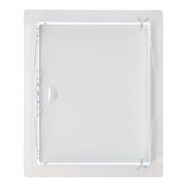 TAPA DE REGISTRO RECTANGULAR EMPOTRABLE ACERO BLANCO 20x25cm - Imagen 2