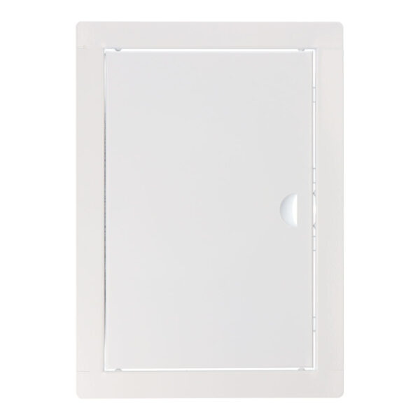 TAPA DE REGISTRO RECTANGULAR EMPOTRABLE ACERO BLANCO 20x30cm