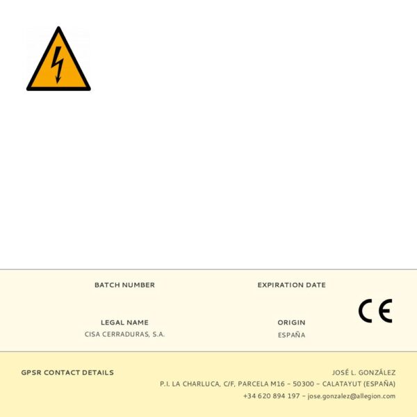 CERRADURA ELECTRICA DE SOBREPONER 1A721.00.0 CISA - Imagen 3