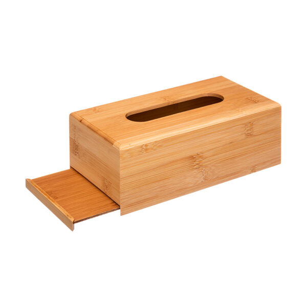 CAJA DE BAMBÚ PARA PAÑUELOS 25x13x8,7cm - Imagen 2