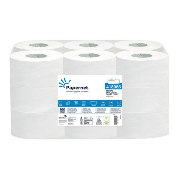 PAPEL HIGIENICO MINI JUMBO 2 CAPAS 100m 14300021 PAPERNET