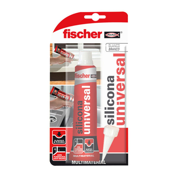 BLISTER SILICONA UNIVERSAL BLANCO 98718 FISCHER 50ml