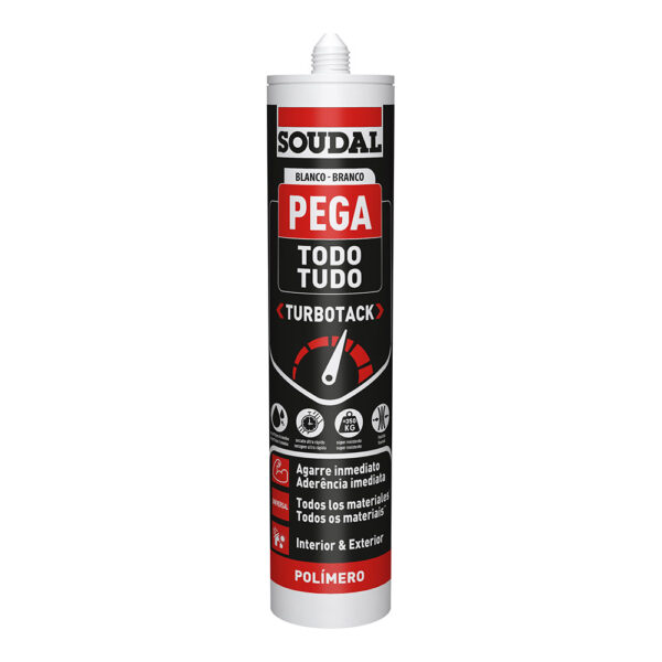 PEGA TODO TURBOTACK BLANCO 290ml SOUDAL 160280