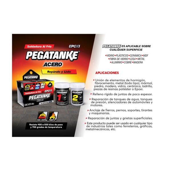 PEGATANKE EPOXICO ACERO NEGRO 32ml - Imagen 2