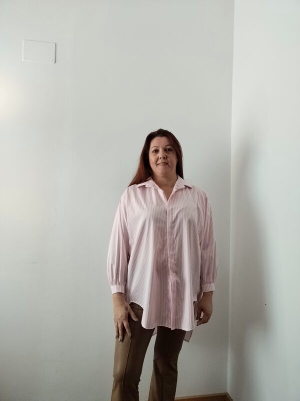 camisa curvy de rallas. 3 colores - Imagen 4