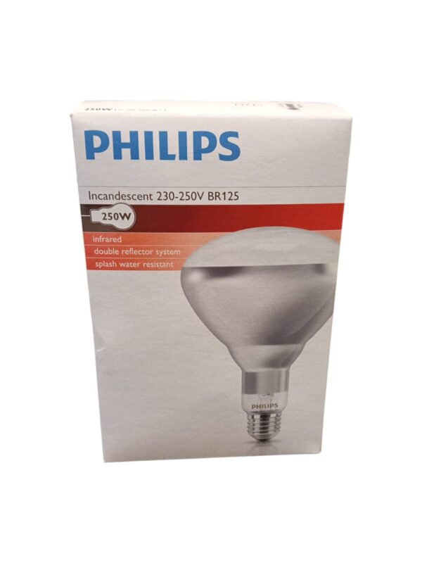 Lampara infrarroja Philips 250W transparente